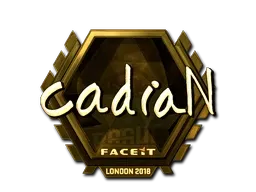 Sticker | cadiaN (Gold) | London 2018