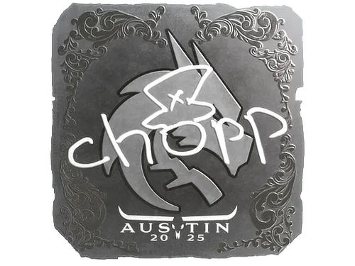 Sticker | chopper (Foil) | Austin 2025