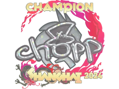 Sticker | chopper (Glitter, Champion) | Shanghai 2024