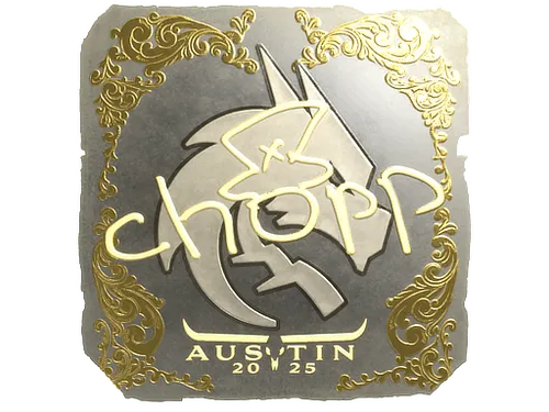 Sticker | chopper (Gold) | Austin 2025