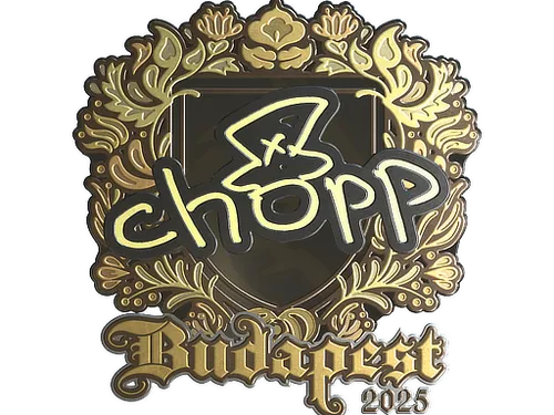 Sticker | chopper (Gold) | Budapest 2025
