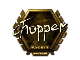 Sticker | chopper (Gold) | London 2018