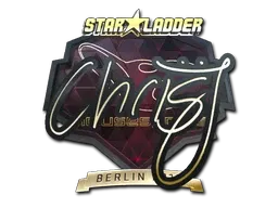 Sticker | chrisJ (Gold) | Berlin 2019