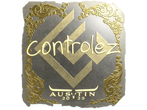 Sticker | controlez (Gold) | Austin 2025