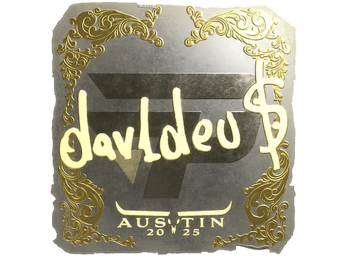 Sticker | dav1deuS (Gold) | Austin 2025