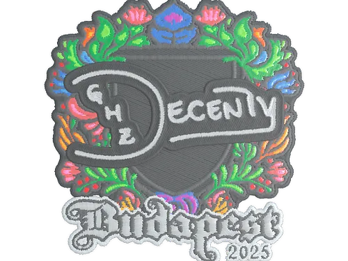 Sticker | decenty (Embroidered) | Budapest 2025