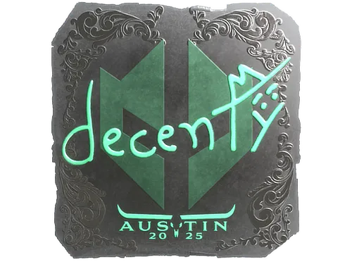 Sticker | decenty (Foil) | Austin 2025