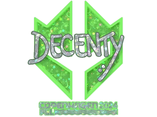 Sticker | decenty (Glitter) | Copenhagen 2024