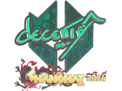 Sticker | decenty (Holo) | Shanghai 2024