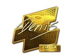 Sticker | denis (Gold) | Atlanta 2017