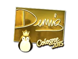 Sticker | dennis (Gold) | Cologne 2015