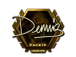 Sticker | dennis (Gold) | London 2018