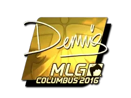 Sticker | dennis (Gold) | MLG Columbus 2016