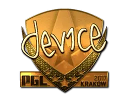 Sticker | device (Gold) | Krakow 2017