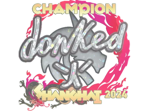 Sticker | donk (Glitter, Champion) | Shanghai 2024