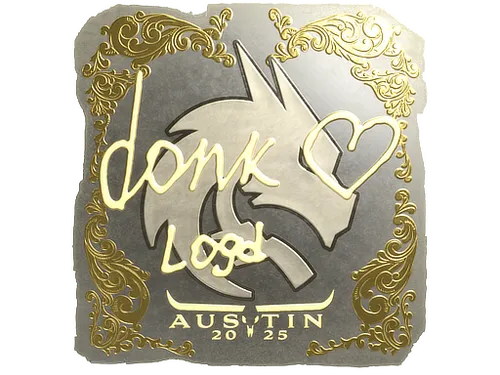 Sticker | donk (Gold) | Austin 2025