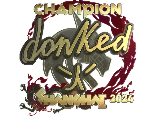 Sticker | donk (Gold, Champion) | Shanghai 2024