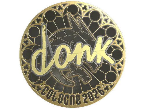 Sticker | donk (Gold) | Cologne 2026