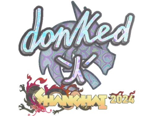 Sticker | donk (Holo) | Shanghai 2024