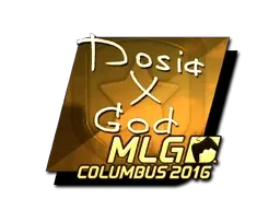 Sticker | Dosia (Gold) | MLG Columbus 2016