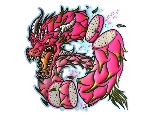 Sticker | Dragon Fruit (Foil)