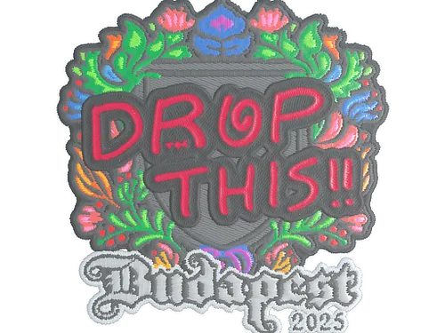 Sticker | drop (Embroidered) | Budapest 2025