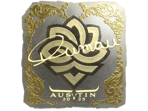 Sticker | dumau (Gold) | Austin 2025