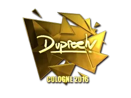 Sticker | dupreeh (Gold) | Cologne 2016