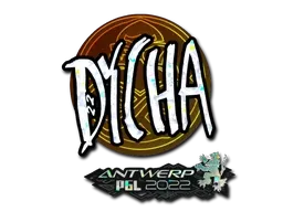 Sticker | dycha (Glitter) | Antwerp 2022