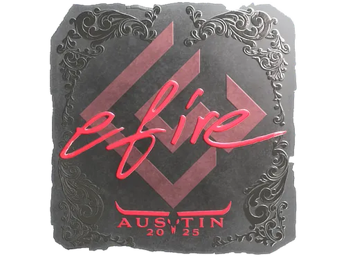 Sticker | efire (Foil) | Austin 2025