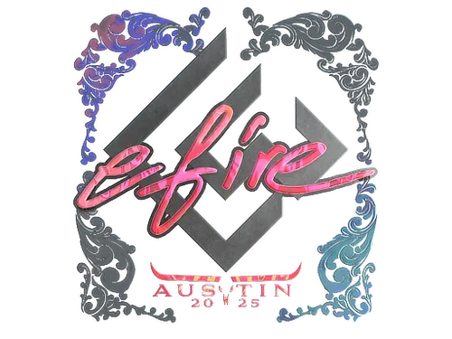 Sticker | efire (Holo) | Austin 2025