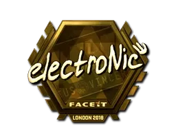 Sticker | electronic (Gold) | London 2018