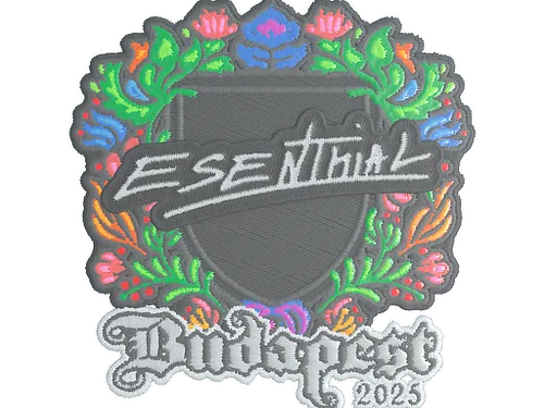 Sticker | esenthial (Embroidered) | Budapest 2025