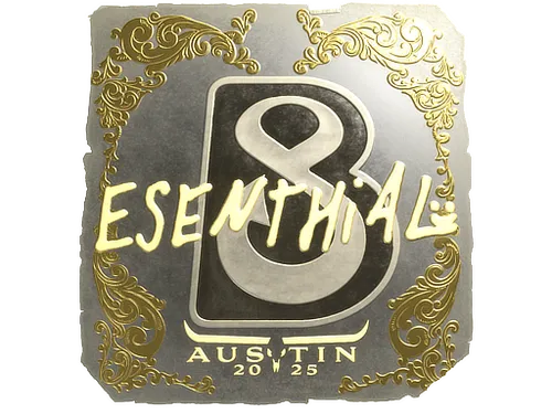 Sticker | esenthial (Gold) | Austin 2025