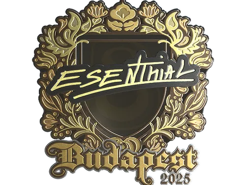 Sticker | esenthial (Gold) | Budapest 2025
