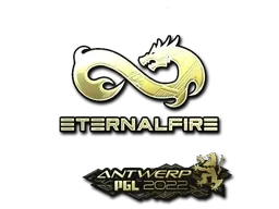 Sticker | Eternal Fire (Gold) | Antwerp 2022