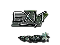 Sticker | exit (Glitter) | Antwerp 2022