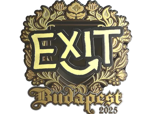 Sticker | exit (Gold) | Budapest 2025