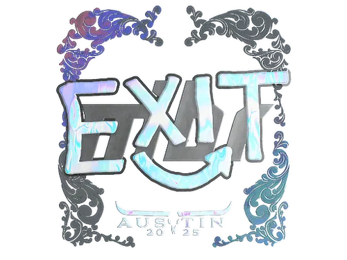 Sticker | exit (Holo) | Austin 2025