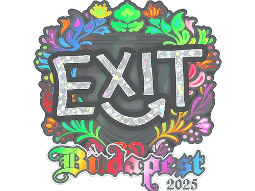 Sticker | exit (Holo) | Budapest 2025