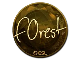 Sticker | f0rest (Gold) | Katowice 2019