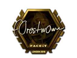 Sticker | f0rest (Gold) | London 2018