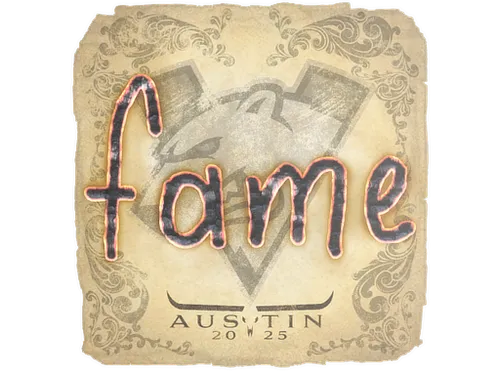 Sticker | fame | Austin 2025
