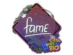 Sticker | fame (Glitter) | Rio 2022