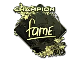 Sticker | fame (Gold, Champion) | Rio 2022