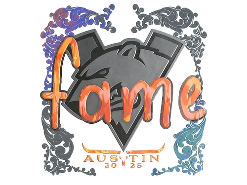 Sticker | fame (Holo) | Austin 2025