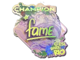 Sticker | fame (Holo, Champion) | Rio 2022