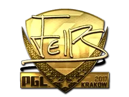 Sticker | felps (Gold) | Krakow 2017