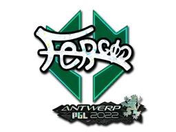 Sticker | fer (Glitter) | Antwerp 2022