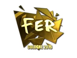 Sticker | fer (Gold) | Cologne 2016